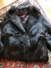 Dark Brown Mink Coat, Short, Small
