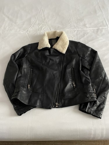 Ladies faux leather - leather, jacket