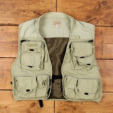 Vintage Guide's Choice Outdoor Gilet XL Fishing Utility Vest Gilet Green