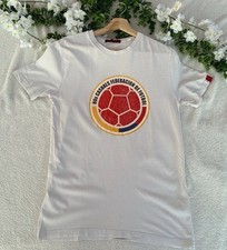 Unisex 80’s Casuals  'Federacion - Colombia' Organic T-Shirt Cream Medium 