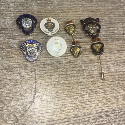 British legion badges - british,