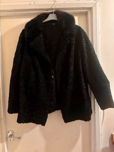 Vintage persian lamb - lamb, black