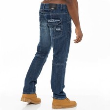 Enzo Mens Jeans Straight Leg