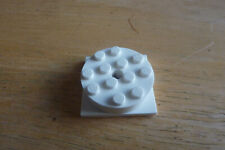 Vintage Lego white 4x4 Turntable Part Classic Fire Engine Vehicle Town 3403