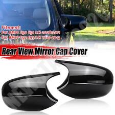 FOR BMW E81 E82 E87 E90 E92 E93 M3 STYLE WING MIRROR COVER CAP GLOSS BLACK LCI