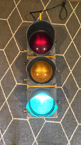 Vintage traffic signal light - traffic,