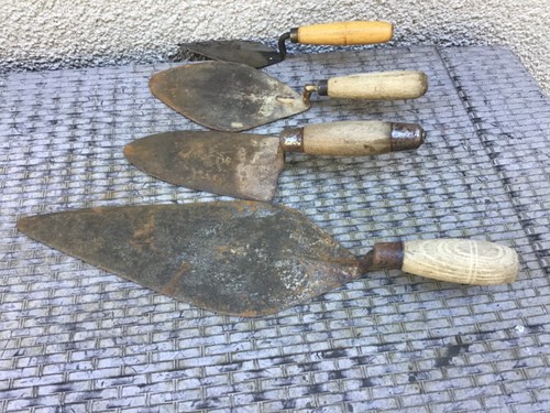 Vintage bricklayers trowels - vintage,
