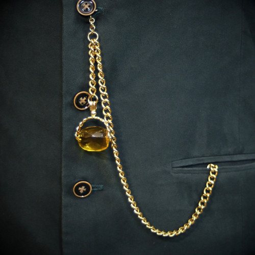 Gold plated pocket - pocket, watch