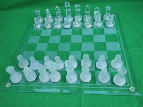 Glass chess set - set, &