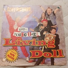 CLIFF RICHARD AND THE YOUNG ONES " 1986  LIVING DOLL " VG+  