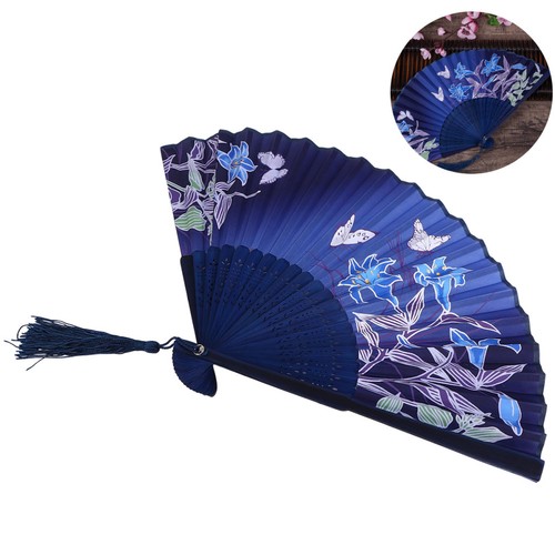 Vintage bamboo folding hand - folding,
