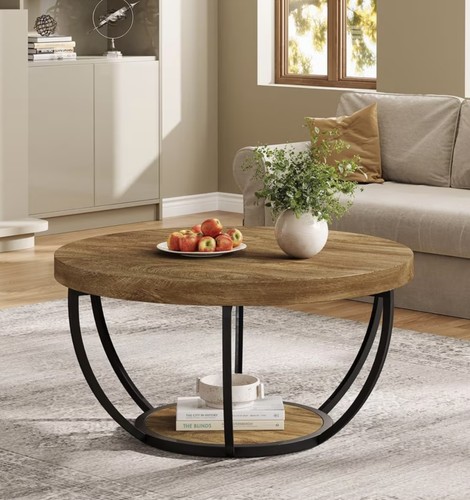 Industrial tier round coffee - 2-tier,