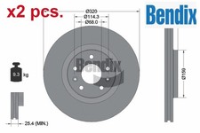 X2 PCS FRONT BRAKE DISC SET