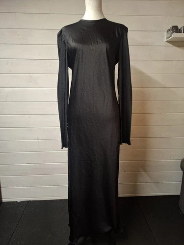 Black dress long - dress,