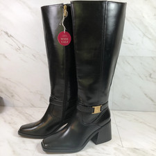 Vince Camuto Women’s Black Knee High Boots UK Size 6.5 ~Extra Wide Calf