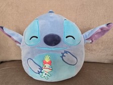 Squishmallows X Disney, Stitch Holding Scrump, 8" Plush. Immaculate!
