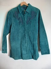 Beth Terrell turquoise suede