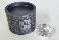 Swarovski Crystal SCS Paperweight Boxed Faceted Ball Office Desk Decor, 40mm