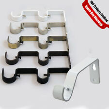 New Curtain Pole Rod Wall Bracket Holder Heavy Duty Metal Curtain Holder Rod UK