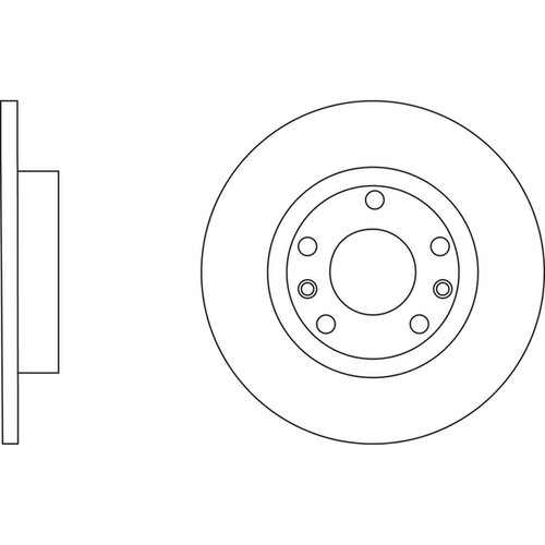 Brake discs solid for - 2x,