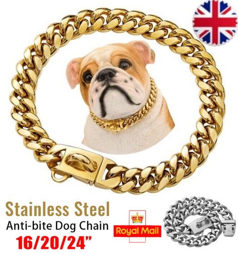 Stainless steel collar cuban - steel,