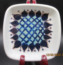 MCM~ ROYAL COPENHAGEN~FAJANCE~SIGNED~MARIANNE JOHNSON SMALL DISH~1 1/8" X 4 1/4"
