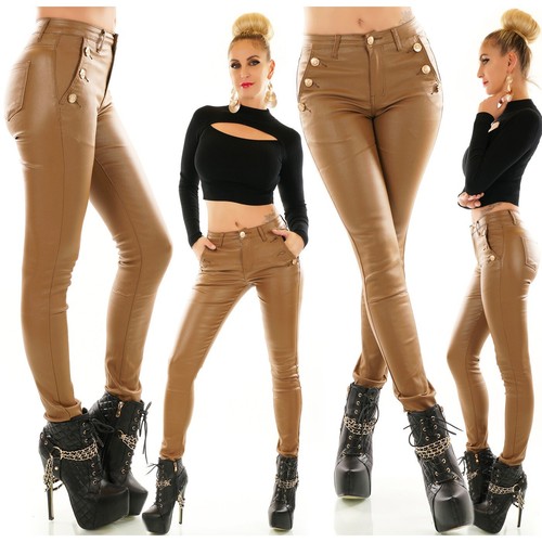 Women skinny faux leather - women's,
