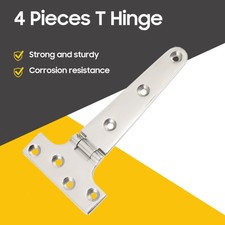 Tee Hinges Black Decorative