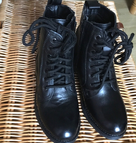 Quality black leather boots - leather,