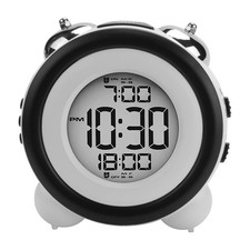 Digital Alarm Clock,Time Date Display Twin Bell Very Loud for Heavy1515