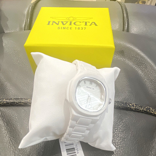 Invicta quartz white ceramic - quartz,