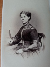 CDV Woman Stereoscope Viewer on Table, Williamson Ulverstone Cumbria Photo bb