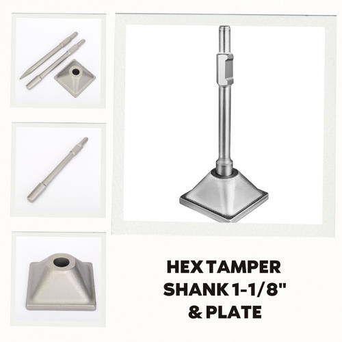 Hex shank jackhammer compactor - shank,