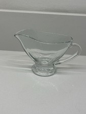 Vintage Glass Gravy /sauce / cream Boat   Jug