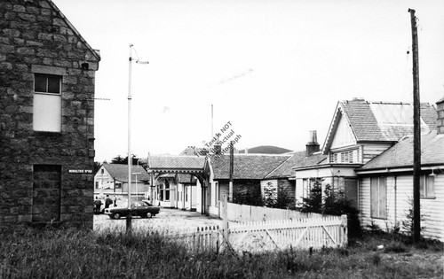1977 ballater train station - train,