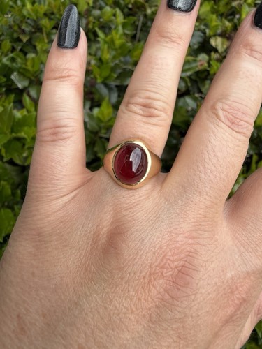 Vintage 9ct yellow - , signet