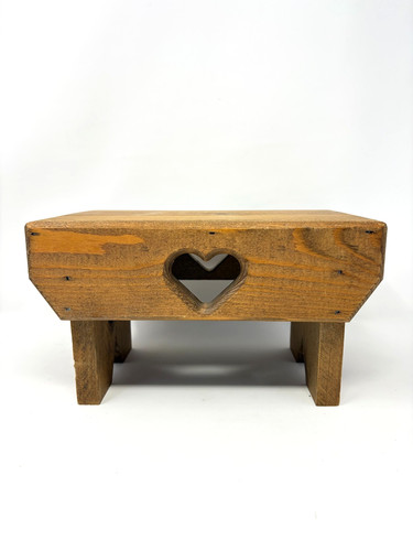 Handmade heart cut out step - heart,