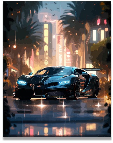 Bugatti chiron poster car - bugatti,