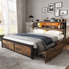 Wood 4ft6 Double Bed 135x190cm