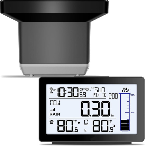 Wireless rain gauge outdoor - wireless,