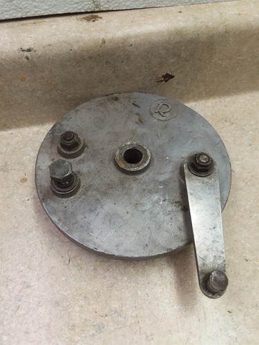 Rickman rear wheel - brake, plate
