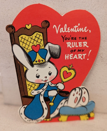 Vintage bunny king queen ruler - vintage,
