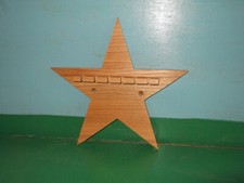6pc Star Wooden Spoon Display