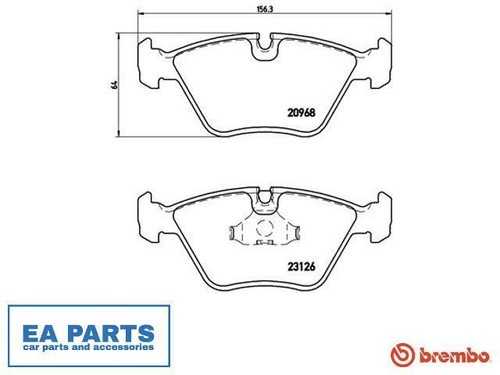 Brake pad set disc - disc, for