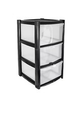 LARGE 3 PLASTIC DRAWERS -TOWER