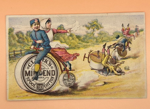 1880s bicycle crash clark - bicycle,