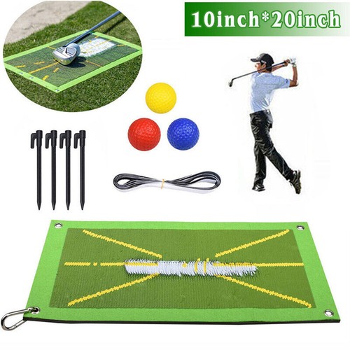 Portable golf training - mat, for