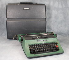 Silver Reed 500 Portable Wide Carriage A3 Paper Typewriter in Case Green Working