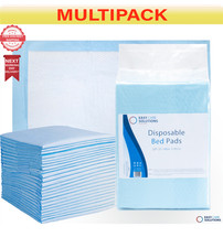 100 x Easy Care Solutions Disposable Incontinence Pads 60 x 90cm| 4 Packs of 25