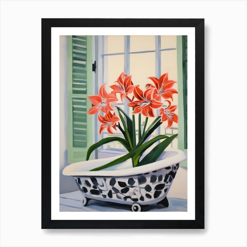 Bathtube full amaryllis - full, of